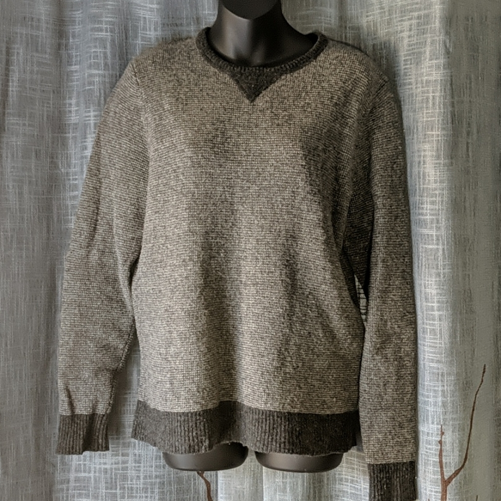 J. Crew Heathered Gray Thermal Wool Sweater G22